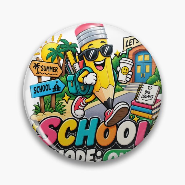 Item preview, School Mode On – Funny Back to School Cute Pencil designed and sold by Louliloulita.