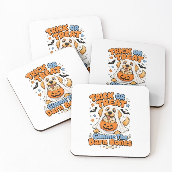 Item preview, Cute Ghost Dog Trick Or Treat Bones designed and sold by Kaikab007.