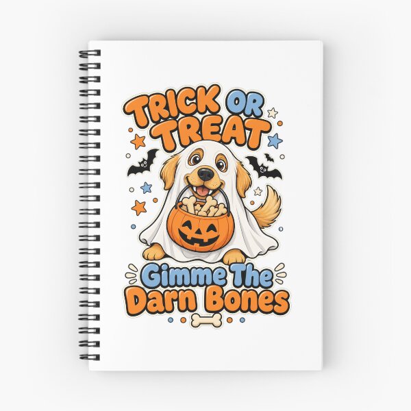 Item preview, Cute Ghost Dog Trick Or Treat Bones designed and sold by Kaikab007.