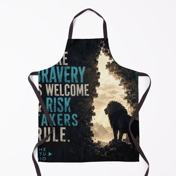 Item preview, Lion Motivation | Courage Bravery Risk Taker Inspirational Quote designed and sold by AbstractAuraArt.