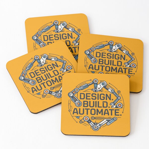 Aperçu de l'œuvre Conception, construction et automatisation | Cadeau pour ingénieur en robotique, sciences, technologies, ingénierie et mathématiques créée et vendue par Amr Darwish Graphic designer.
