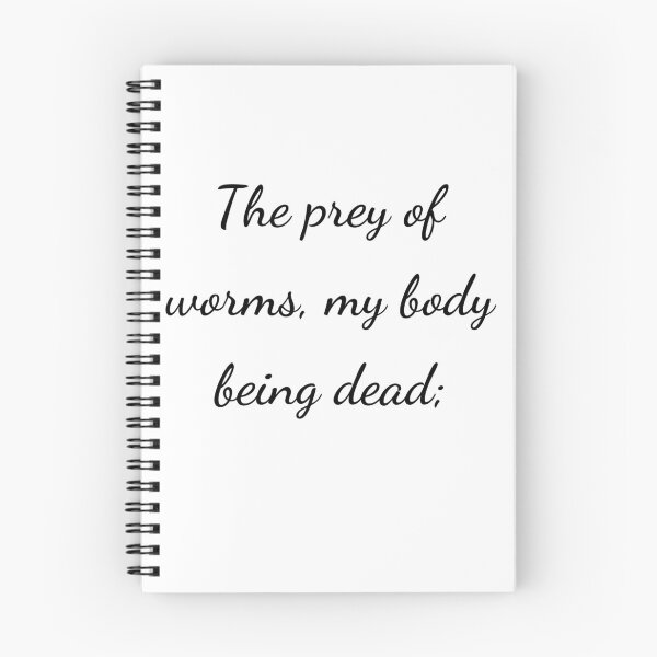 Item preview, “The prey of worms, my body being dead;” - handwriting black designed and sold by ariksworld.