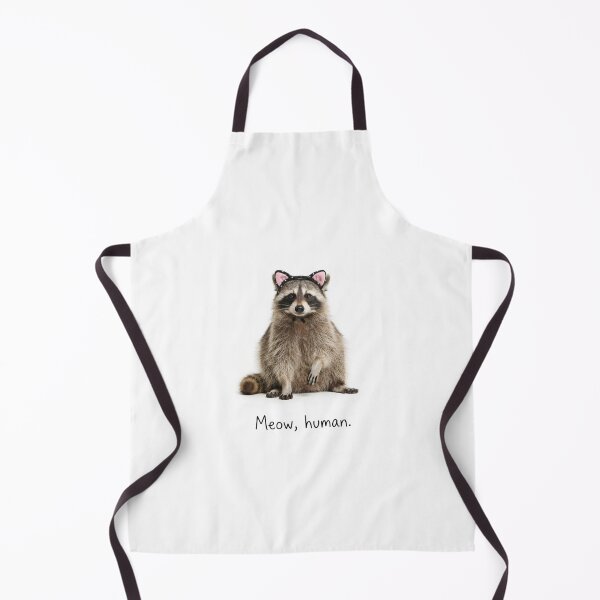 Item preview, Meow human raccoon trash panda funny sarcastic sarcasm cat kitten kitty parody christmas birthday designed and sold by CheeseBlueprint.