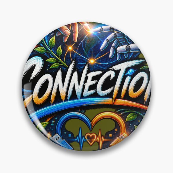 Item preview, Connection – Human Technology & Nature Art designed and sold by VasiArtLab.