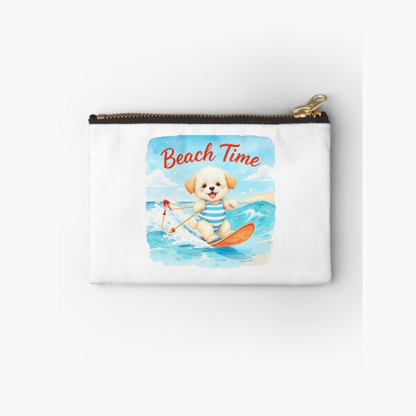 Item preview, Watercolor Surfing Maltipoo Puppy Art designed and sold by Kedspicedesign.