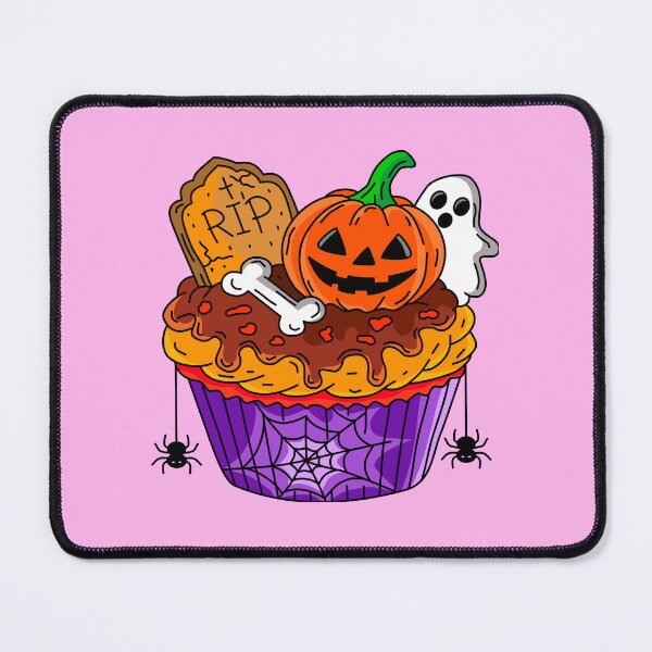 Item preview, Halloween Bakery Pumpkin Gravestone Cupcake spider ghost Illustration designed and sold by RS4you.