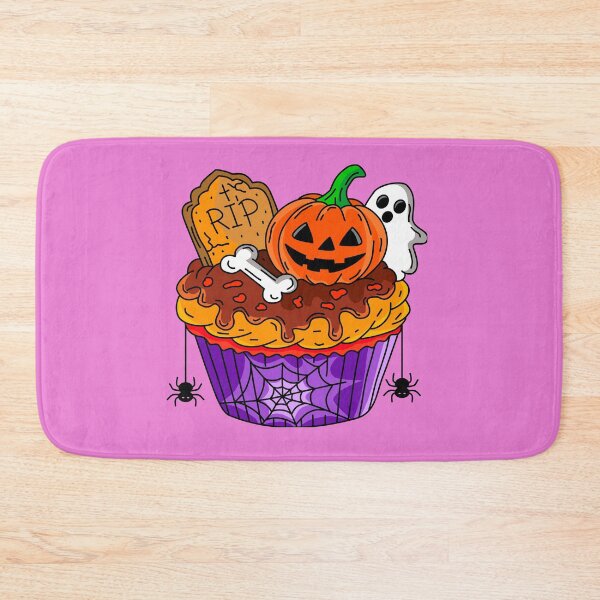 Item preview, Halloween Bakery Pumpkin Gravestone Cupcake spider ghost Illustration designed and sold by RS4you.