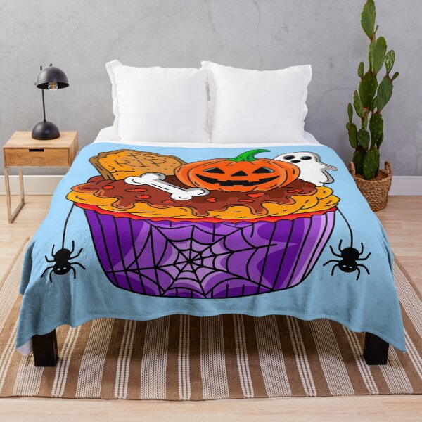 Item preview, Halloween Bakery Pumpkin Gravestone Cupcake spider ghost Illustration designed and sold by RS4you.
