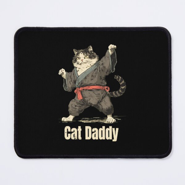 Item preview, Cat Daddy Martial Arts Feline Warrior Pose Design designed and sold by OlyvieArt.