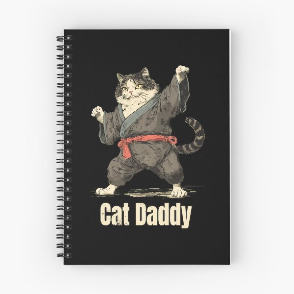 Item preview, Cat Daddy Martial Arts Feline Warrior Pose Design designed and sold by OlyvieArt.