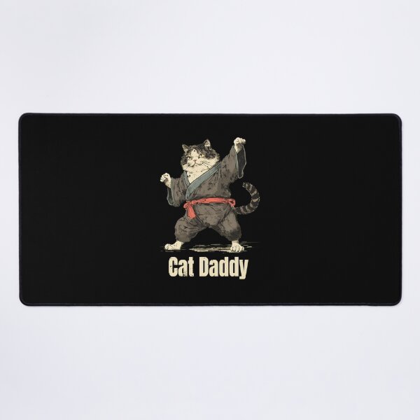 Item preview, Cat Daddy Martial Arts Feline Warrior Pose Design designed and sold by OlyvieArt.