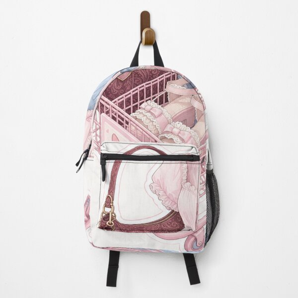 Item preview, Coquette Pink Shopping Cart Fashion Sticker - Cute Girl Therapy Outfit Aesthetic designed and sold by MuseAI.