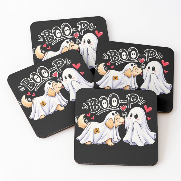 Item preview, Boo-p Ghost Dog Comfort Colors T-Shirt, Funny Halloween Dog Mom Shirt, kawaii design designed and sold by WOWART69.