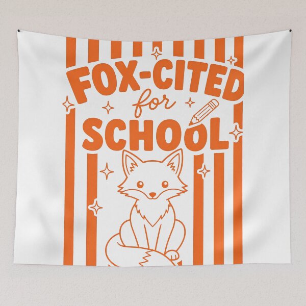 Item preview, Fox-cited For School Cute Retro Shirt designed and sold by MOCH- ART.