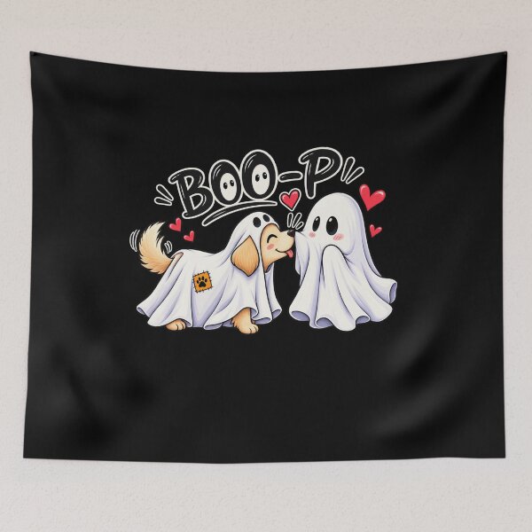 Item preview, Boo-p Ghost Dog Comfort Colors T-Shirt, Funny Halloween Dog Mom Shirt, kawaii design designed and sold by WOWART69.