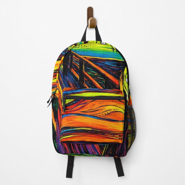 Item preview, Neon Scream Pop Art | Colorful Psychedelic Expressionist Wall Art designed and sold by AbstractAuraArt.