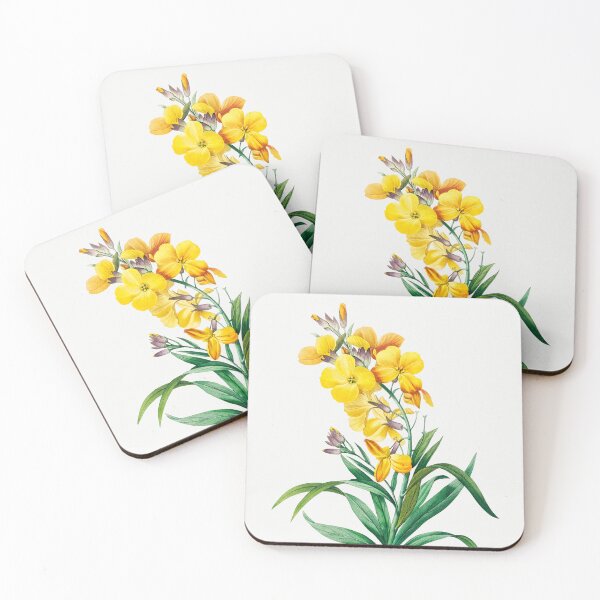 Item preview, Wallflower Flowers Vintage Botanical Illustration designed and sold by TheRetroArtRoom.