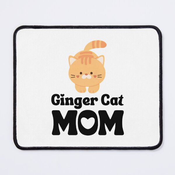 Item preview, Cute Ginger Cat Mom Retro Heart Illustration designed and sold by OlyvieArt.