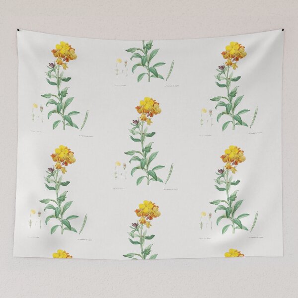 Item preview, Wallflower Flowers Vintage Botanical Illustration designed and sold by TheRetroArtRoom.