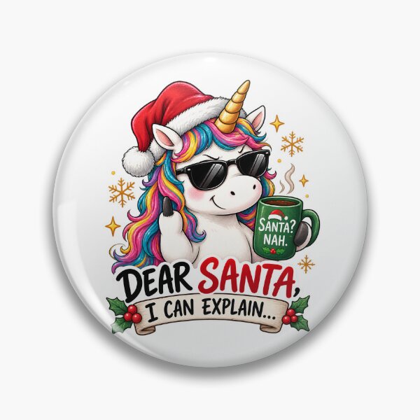Item preview, Dear Santa I Can Explain Funny Christmas Unicorn Sarcastic designed and sold by Sitred123.