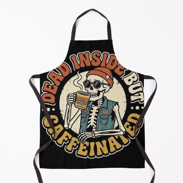Item preview, Dead Inside But Caffeinated Funny Skeleton designed and sold by JosphC.