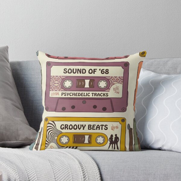Item preview, Groovy 1960s Retro Audio Cassette Tape Illustration designed and sold by infinitearte.