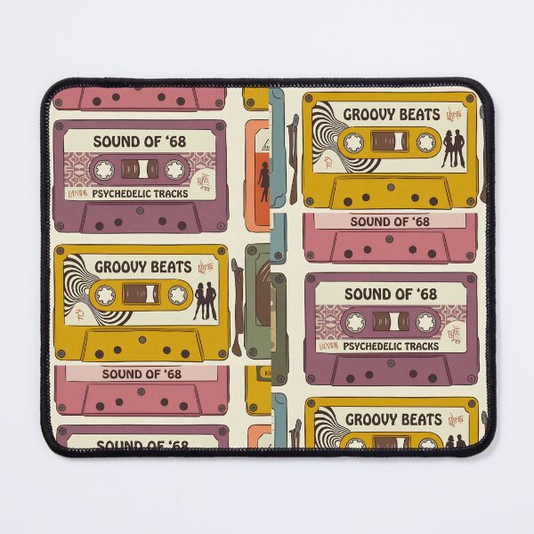 Item preview, Groovy 1960s Retro Audio Cassette Tape Illustration designed and sold by infinitearte.