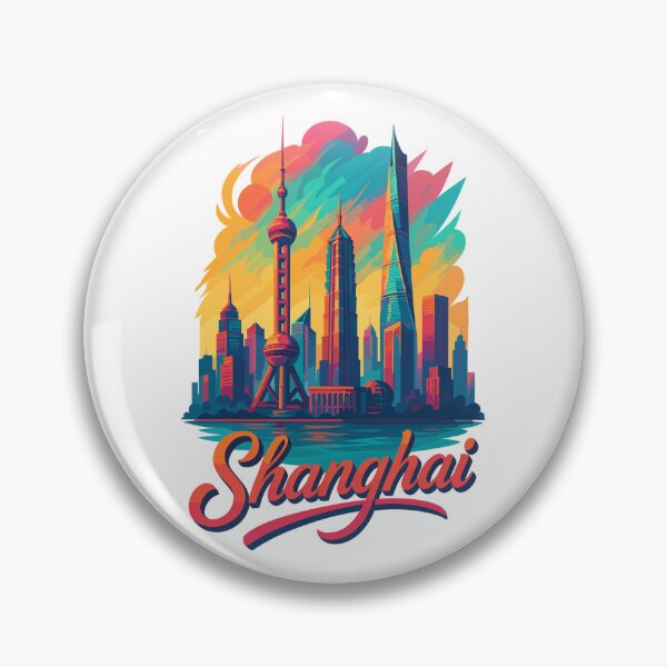 Item preview, Shanghai Skyline – Modern Epic Design designed and sold by Pineapple-Tree.