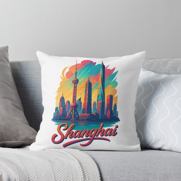 Item preview, Shanghai Skyline – Modern Epic Design designed and sold by Pineapple-Tree.