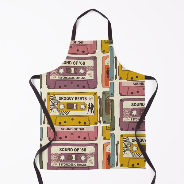 Item preview, Groovy 1960s Retro Audio Cassette Tape Illustration designed and sold by infinitearte.