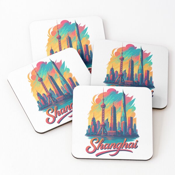 Item preview, Shanghai Skyline – Modern Epic Design designed and sold by Pineapple-Tree.