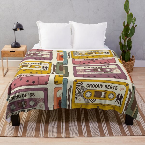 Item preview, Groovy 1960s Retro Audio Cassette Tape Illustration designed and sold by infinitearte.