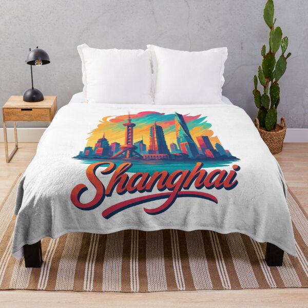 Item preview, Shanghai Skyline – Modern Epic Design designed and sold by Pineapple-Tree.