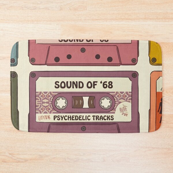Item preview, Groovy 1960s Retro Audio Cassette Tape Illustration designed and sold by infinitearte.