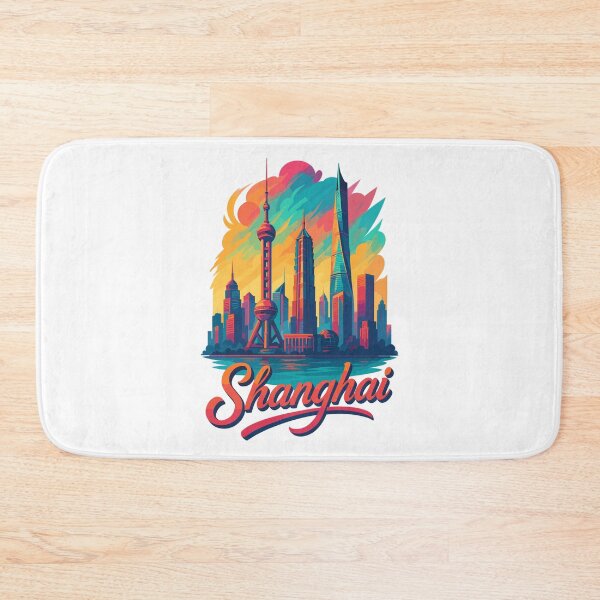 Item preview, Shanghai Skyline – Modern Epic Design designed and sold by Pineapple-Tree.