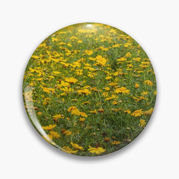 Item preview, Expansive Yellow Flower Field With Wild Daisies Blooming In Sunny Meadow Landscape designed and sold by Nmallia.