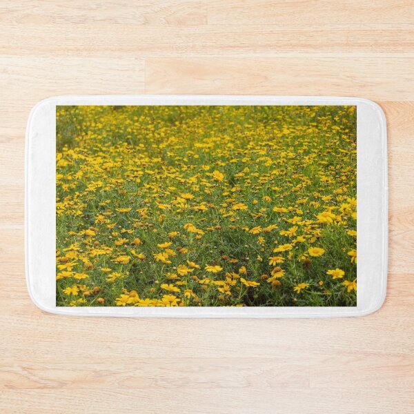 Item preview, Expansive Yellow Flower Field With Wild Daisies Blooming In Sunny Meadow Landscape designed and sold by Nmallia.