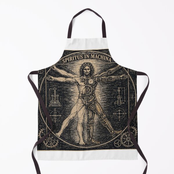 Item preview, Dark Cathedral - "Spiritus In Machina" Steampunk Vitruvian Man designed and sold by Neurospicy Trolls.