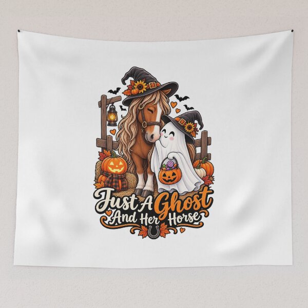 Item preview, Horse Lover Halloween – Just A Ghost And Her Horse designed and sold by Ayden World.