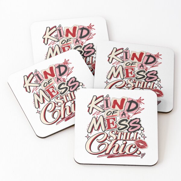 Item preview, Kind of a Mess Still Chic – Funny Trendy Y2K Quote Design designed and sold by Fares Zeineh.