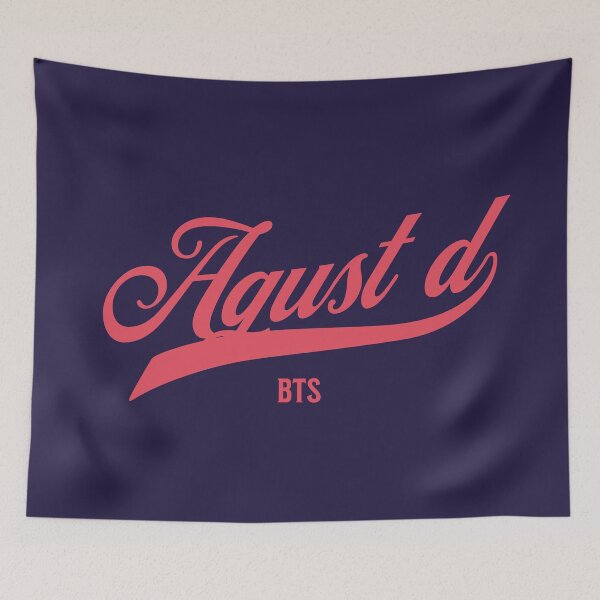 Item preview, Agust D suga yoongi BTS pink varsity baseball designed and sold by Morcawork.