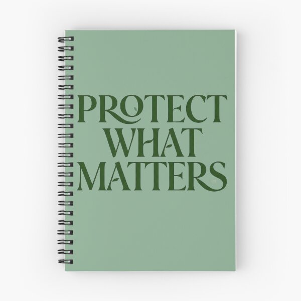 Item preview, Protect What Matters | Environmental Conservation Sustainability Typography Gift designed and sold by Amr Darwish Graphic designer.