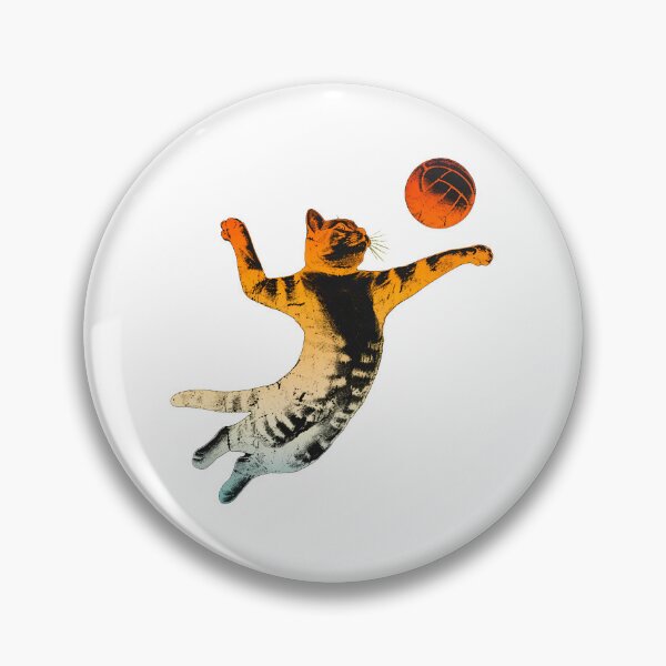 Item preview, Cat Playing Volleyball Retro Distressed Graphic designed and sold by Dmo3HarkoArt.