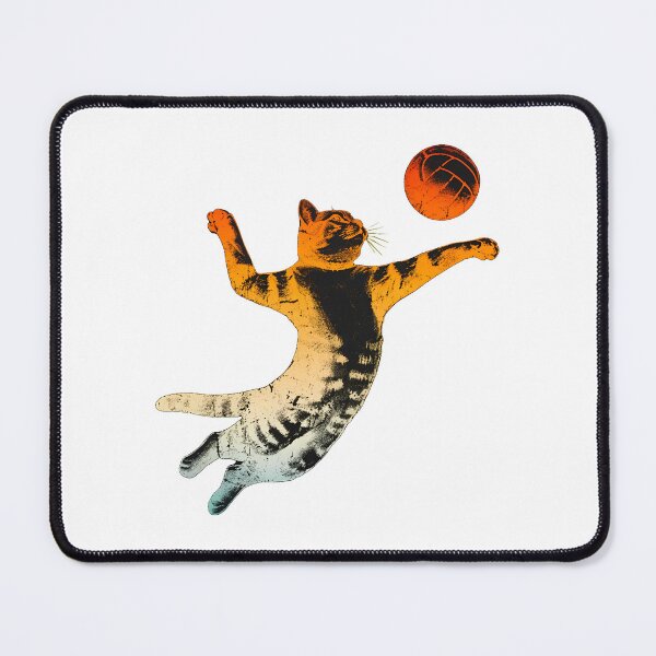 Item preview, Cat Playing Volleyball Retro Distressed Graphic designed and sold by Dmo3HarkoArt.