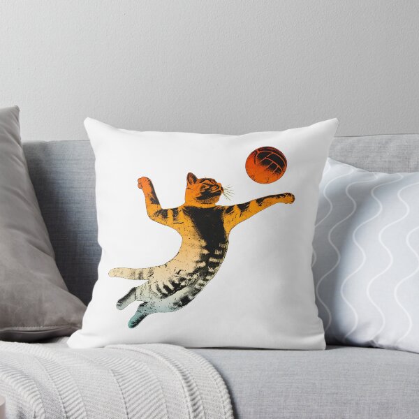 Item preview, Cat Playing Volleyball Retro Distressed Graphic designed and sold by Dmo3HarkoArt.