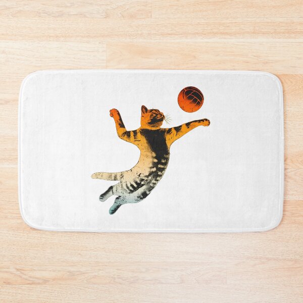 Item preview, Cat Playing Volleyball Retro Distressed Graphic designed and sold by Dmo3HarkoArt.