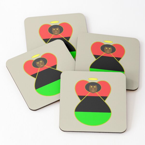 Item preview, African Diaspora Flag African American Angel Design designed and sold by AuntieShoe.