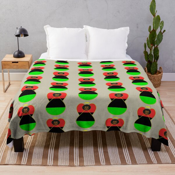Item preview, African Diaspora Flag African American Angel Design designed and sold by AuntieShoe.