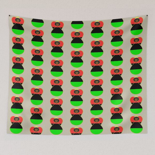 Item preview, African Diaspora Flag African American Angel Design designed and sold by AuntieShoe.