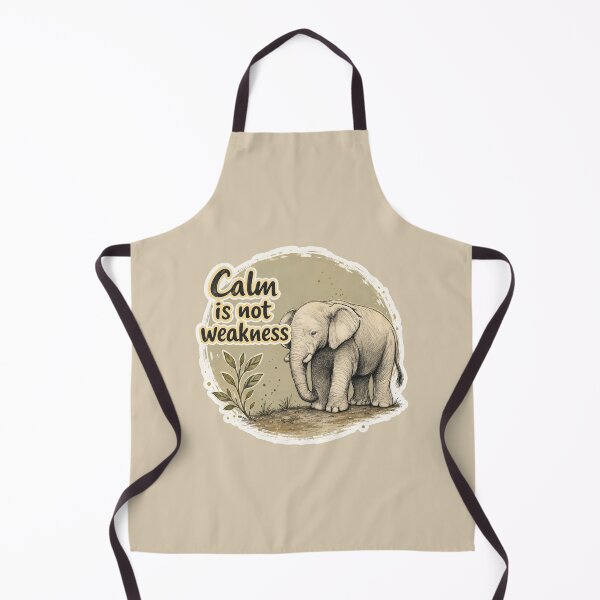 Item preview, Calm Is Not Weakness Elephant designed and sold by ChirpInc.
